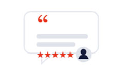 Customer testimonials & review sections
